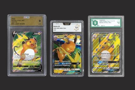 Pokémon: 3 Raichu Cards

Set of 3 graded Raichu ca