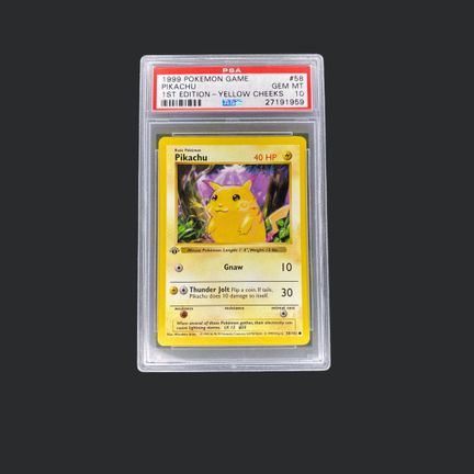 Pokémon: Pikachu Yellow Cheeks Base Set 1st Editio