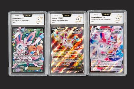 Pokémon: 3 Graded Nymphali Cards

A set including: