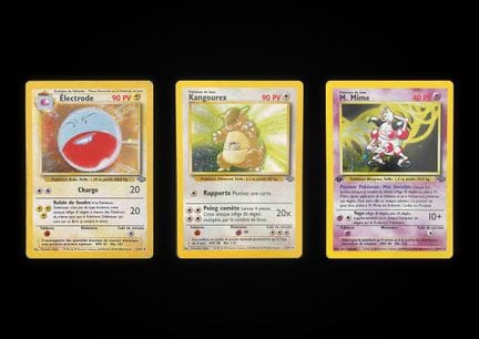 Pokémon: 3 Jungle Holo Cards

3 first-edition Jung