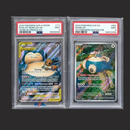 Pokémon: Snorlax

A set of two graded Snorlax card