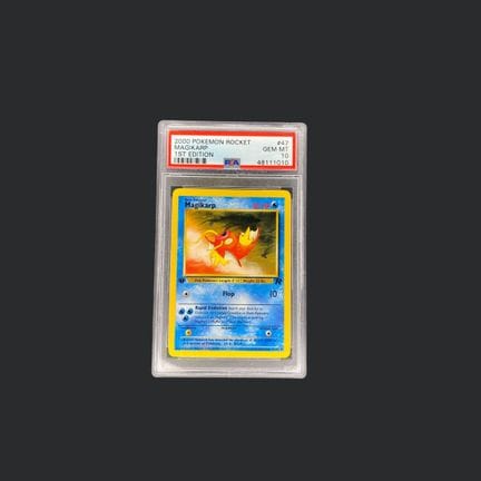 Pokémon: Magikarp Rocket 1st Edition PSA 10

Magik