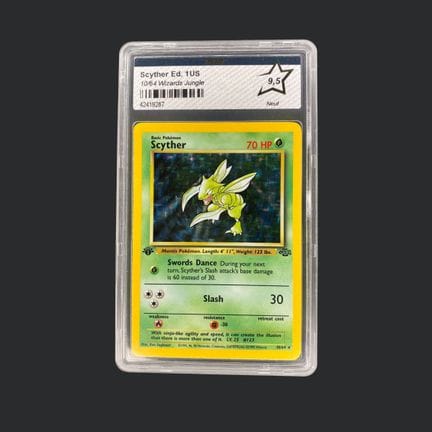 Pokémon: Jungle Scyther 1st Edition PCA 9.5

Jungl