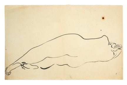 SANYU 常玉 (1895 - 1966)

Nu allongé

Encre sur papi
