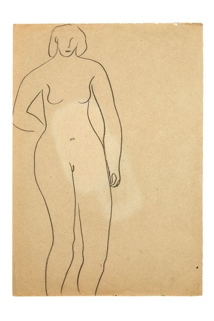 SANYU 常玉 (1895 - 1966)

Nu debout de face

Crayon 