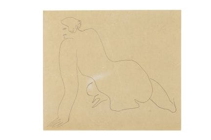 SANYU 常玉 (1895 - 1966)

Nu de dos, allongé sur le 