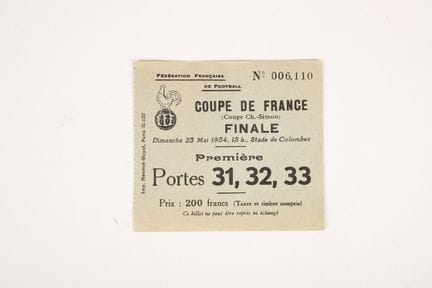 FOOTBALL Ticket Coupe de France

Tickets for the 1