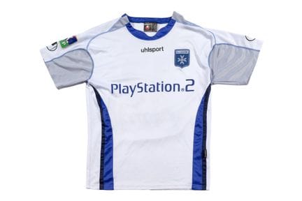 足球：让-帕斯卡尔·米尼奥

奥尔良足球俱乐部（AJ Auxerre）2004-2005赛季所穿的1
