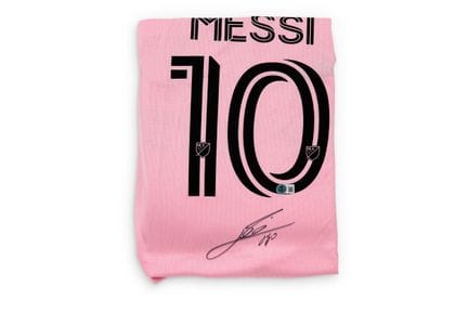 足球 Lionel MESSI

迈阿密足球俱乐部 30 号球衣复制品，球员签名，贝克特认证