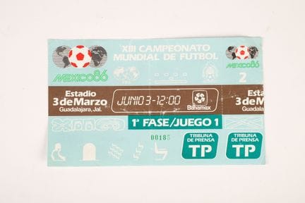 FOOTBALL World Cup ticket

Full ticket for the 198