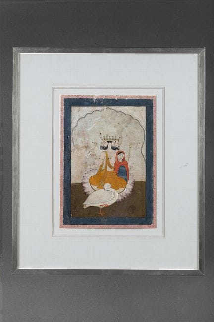 MINIATUR, DIE BRAHMA DARSTELLT

Pigmente und Gold 