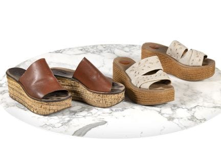 CHLOÉ

Lot de deux paires de mules compensées

-La