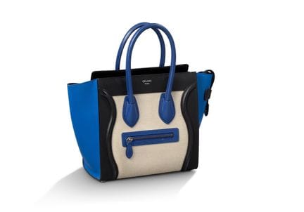 CELINE

Sac Nano Luggage

En veau noir et bleu roi