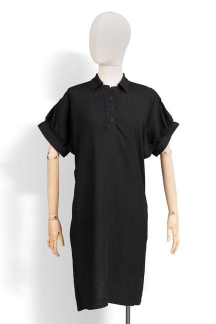 PIERRE CARDIN

Robe chemisier

En lin noir, manche