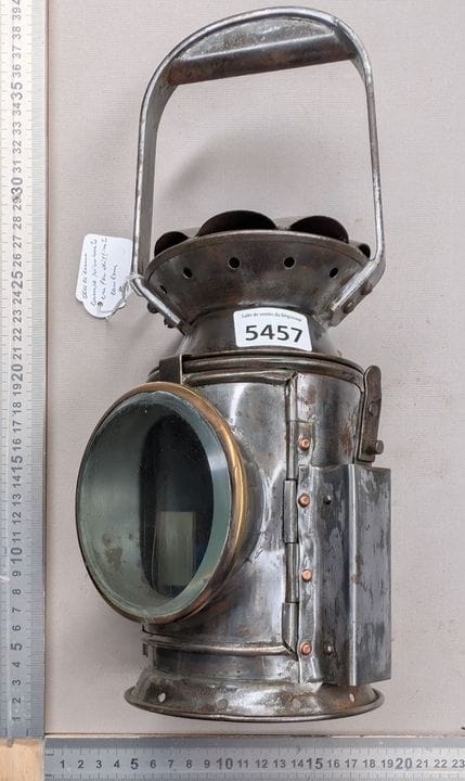 Ancienne lampe en fer, pivotante, différentes coul