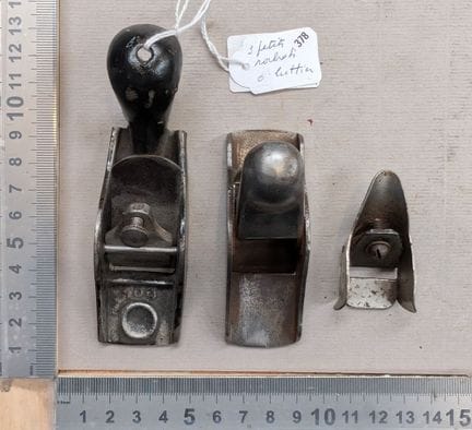 3 petits rabots de luthier - Dimensions et état vo