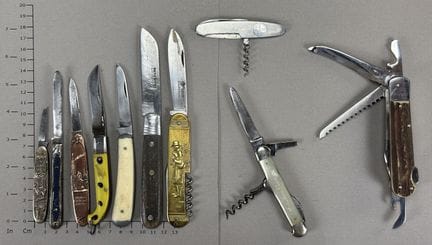 Lot de couteaux ou canifs anciens - Dimensions et 