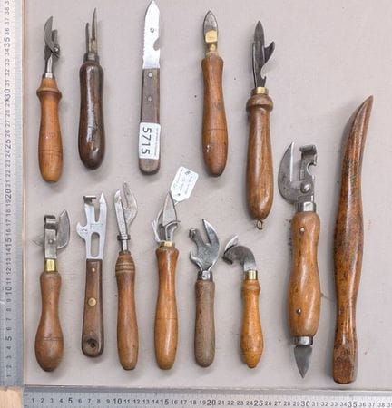 Outils de cuisine anciens - Dimensions et état voi