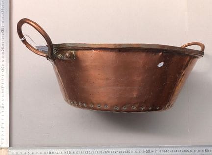 1 ancienne passoire en cuivre - Dimensions et état