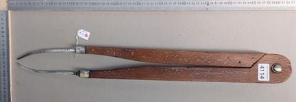 1 ancien compas en bois acier laiton - Dimensions 