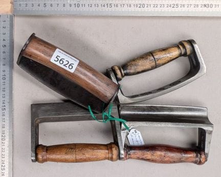 4 anciens fers à joints de maçon - Dimensions et é