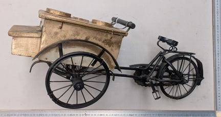 Mini triporteur vélo de glace - Dimensions et état