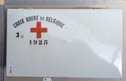 Boite métallique de la croix rouge de Belgique - D