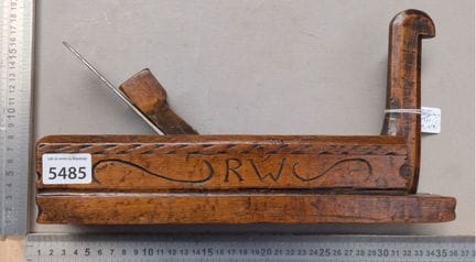 Rare, rabot continental de menuisier ébéniste, per