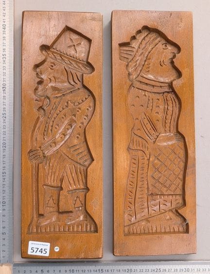 2 moules à spéculoos anciens - Dimensions et état 