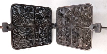 Ancien moule à gaufres - Dimensions et état voir p