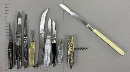 Lot de couteaux ou canifs anciens - Dimensions et 