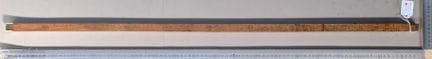 Ancien mètre en bois + laiton - Dimensions et état