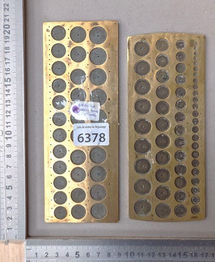 Deux calibres aux rares de cylindre - Dimensions e