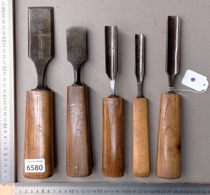 5 gouges de menuisier ébéniste sculpteur - Dimensi