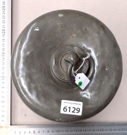 1 ancienne bouillotte en étain - Dimensions et éta
