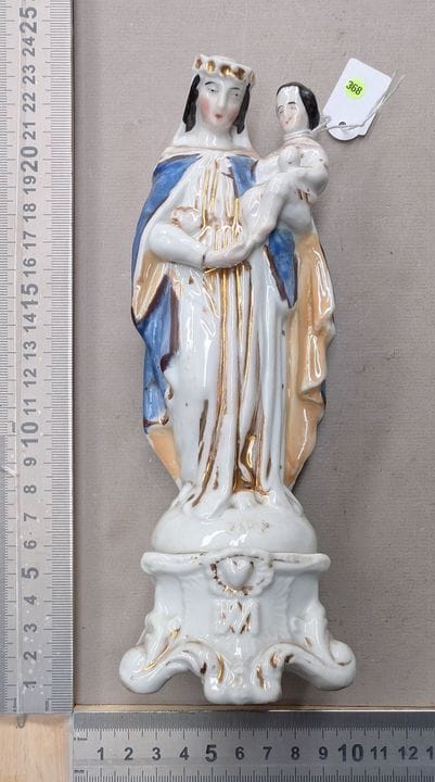 La Vierge et l'Enfant - Dimensions et état voir ph