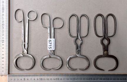 4 pinces casse sucre ancienne XIX - Dimensions et 