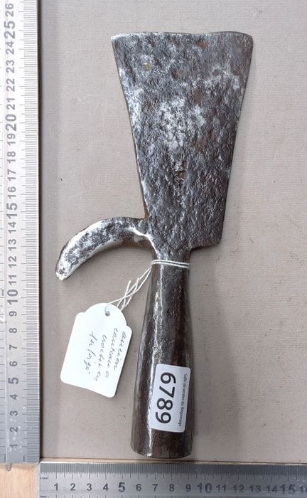 1 ancien couteau à crochet en fer forgé - Dimensio