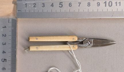Ciseau papillon de poche plaquette en os PATENT 18