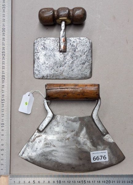 2 anciens coupe légume en fer forgé (cuisine) - Di