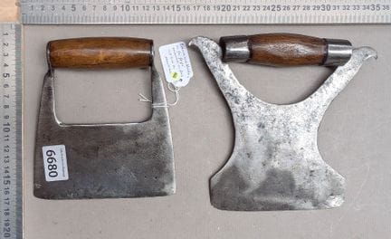 2 anciens coupe légume en fer forgé (cuisine) - Di