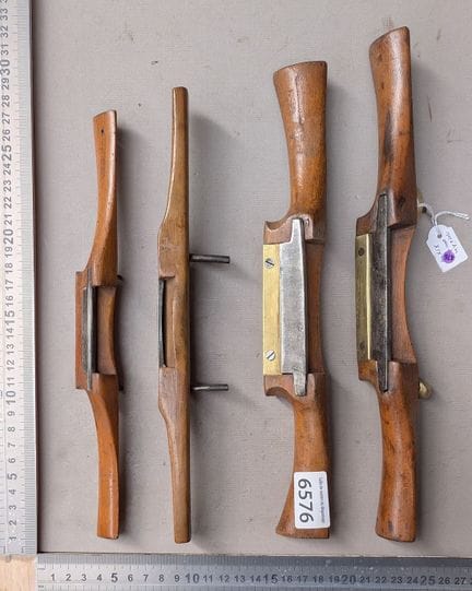 4 anciennes vastringues racloir du bois - Dimensio