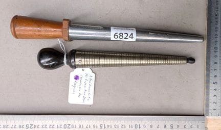 2 triboulets de bijoutier pour mesurer les bagues 
