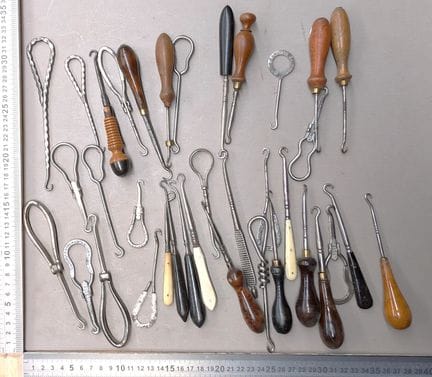 35 different vintage boot tops—see photos for dime