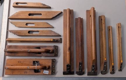 13 chemins de fer outil de plafonneur - Dimensions