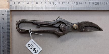 1 ancien sécateur à ressort - Dimensions et état v