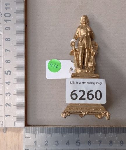 1 St Hubert en étain  - Dimensions et état voir ph