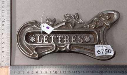 1 entrée de boite aux lettres ancienne - Dimension