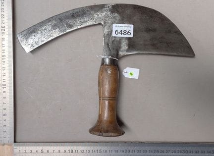 1 serpe à talon pour la vigne - Dimensions et état