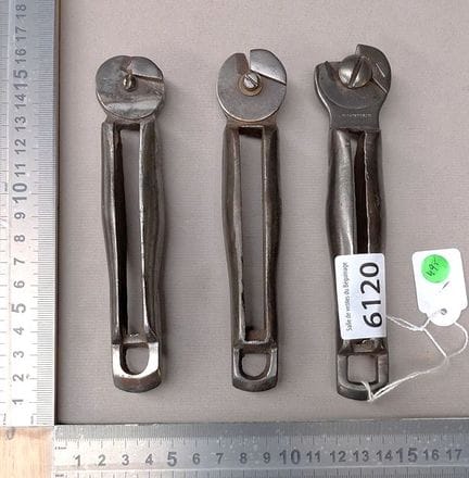 3 pinces à rogner pour forer le cuir - Dimensions 